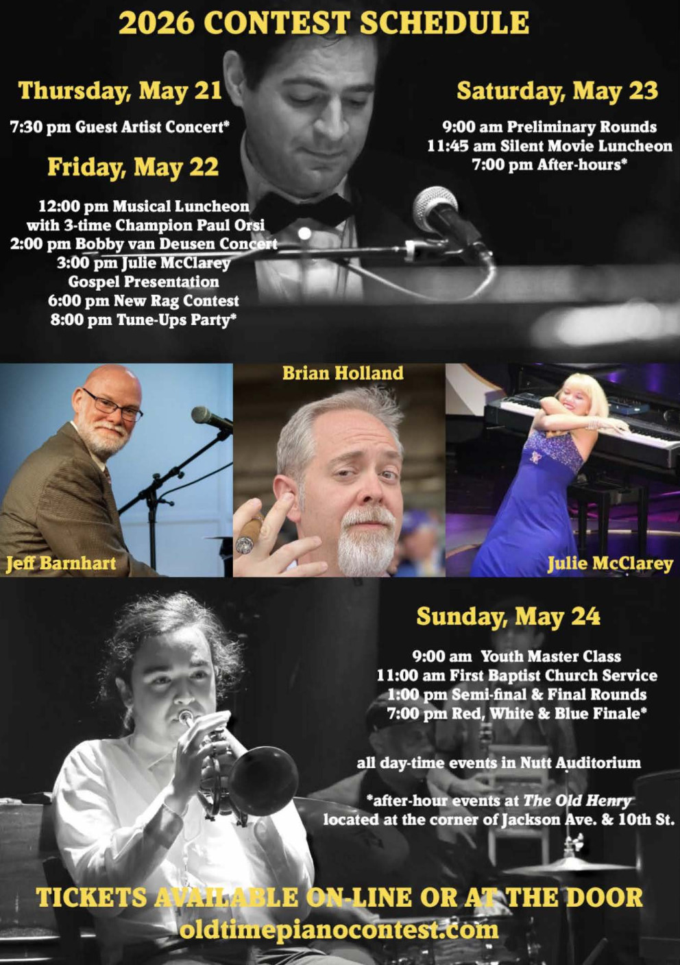 May 21-24: Old-Time Piano Contest in Oxford event photo