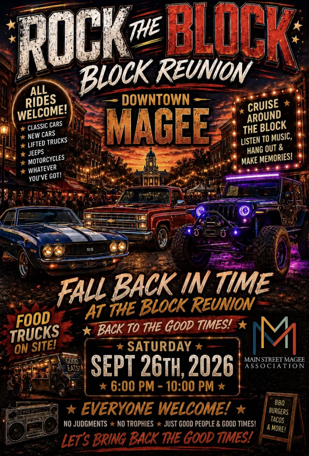 Sept. 26: Rock the Block Reunion in Magee event photo