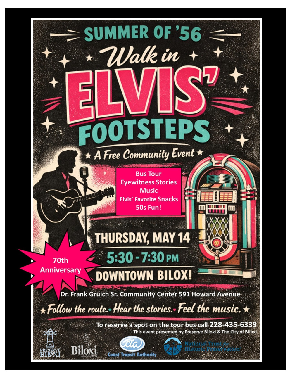 May 14: Walk in Elvis’ Footsteps in Biloxi event photo