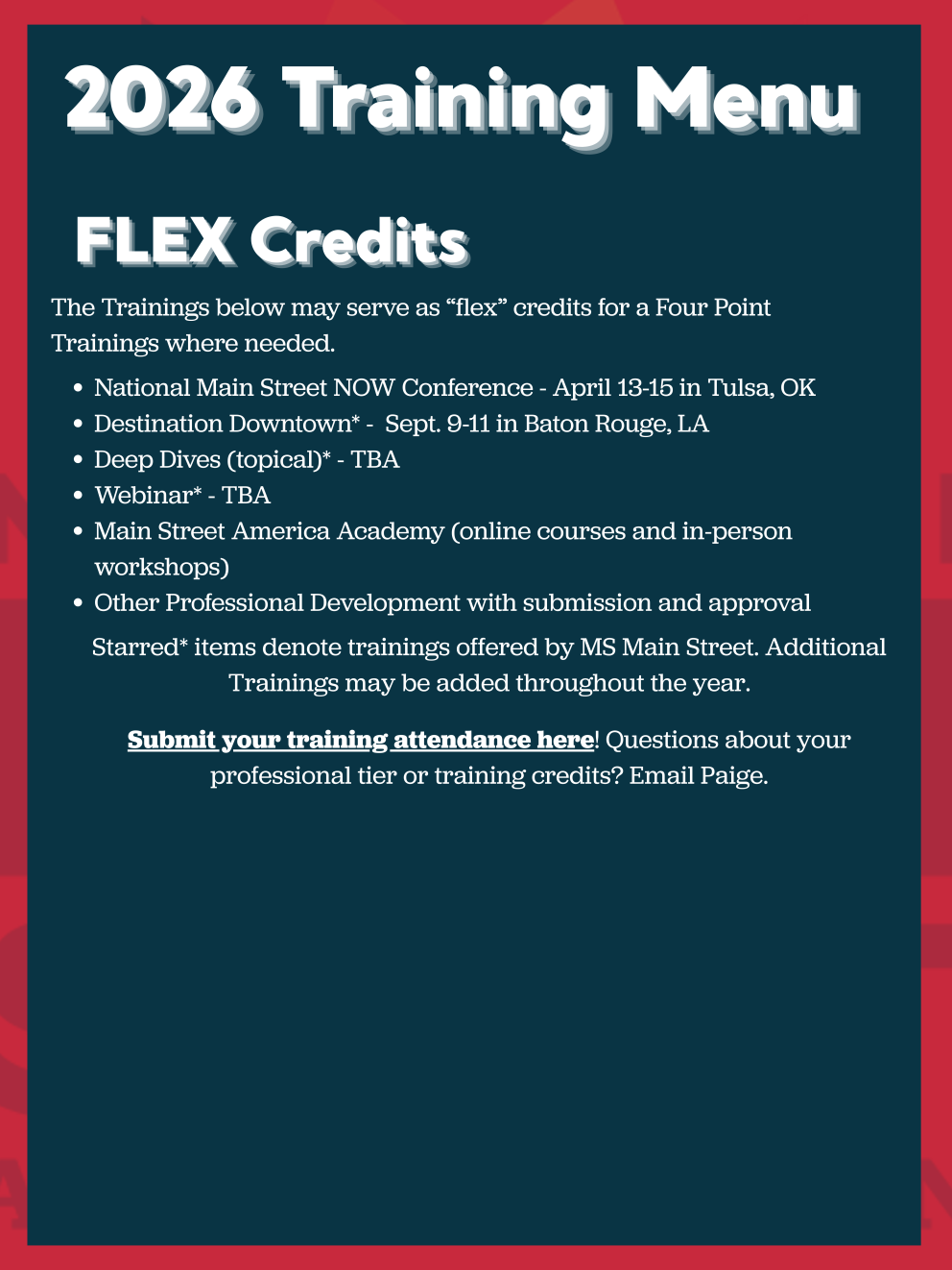 FLEX Credits