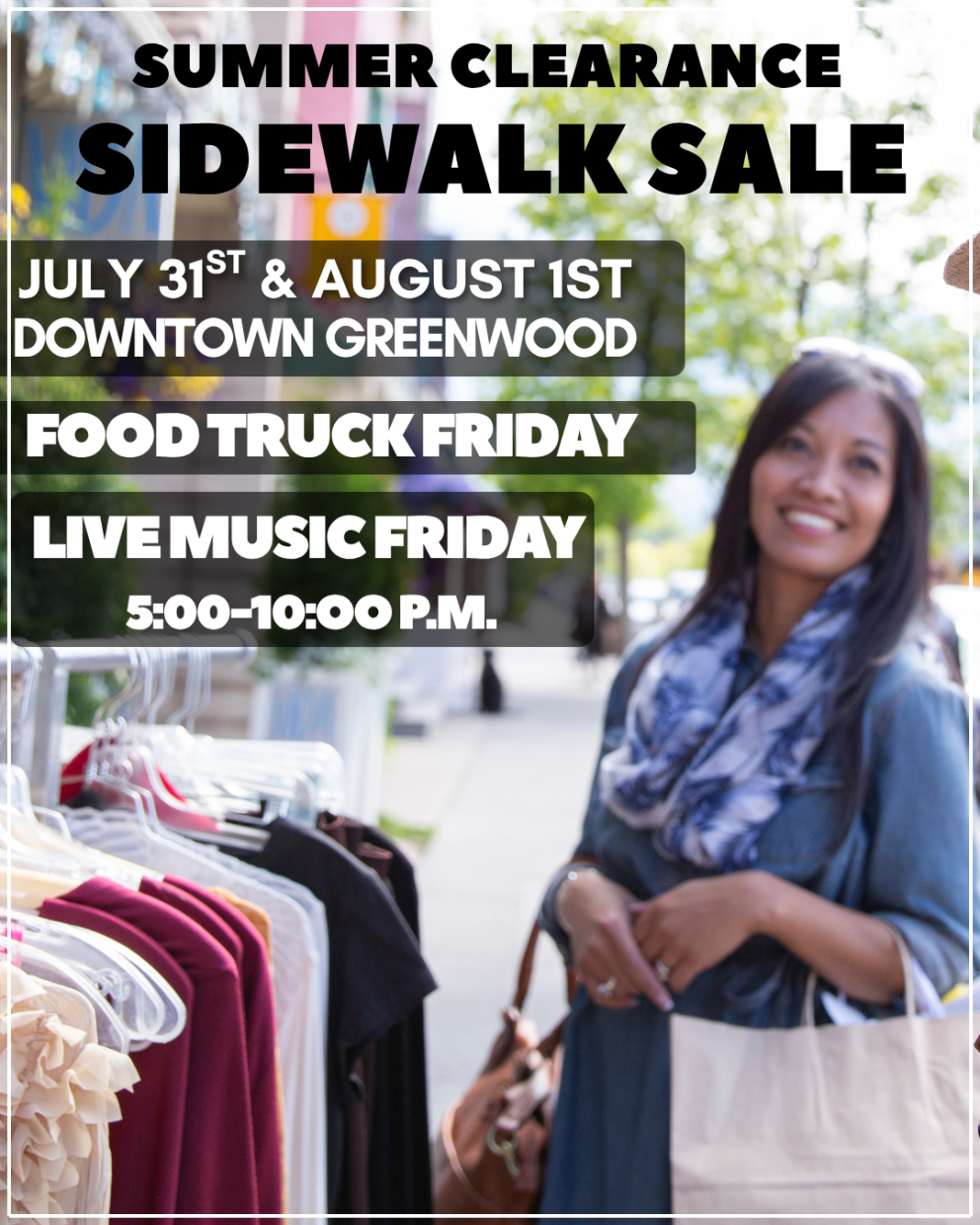 July 31-Aug 1: Summer Clearance Sidewalk Sale in Greenwood event photo