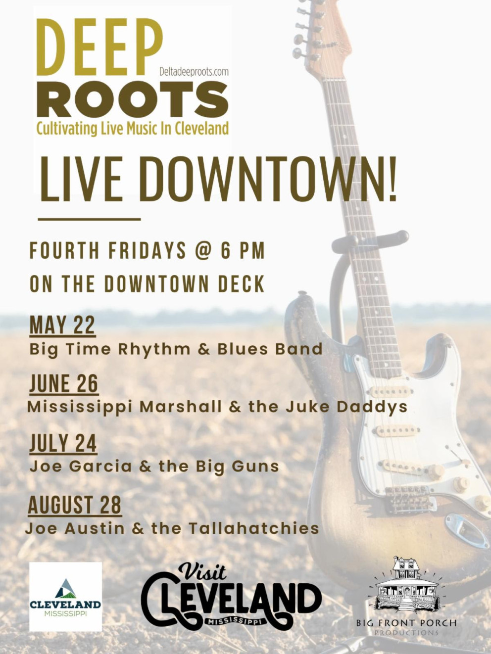 July 24: Deep Roots Live! Downtown Cleveland | Mississippi Main Street