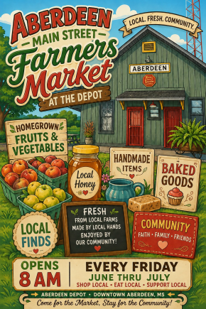 Every Friday June-July: Aberdeen Main Street Farmers Market at the Depot event photo